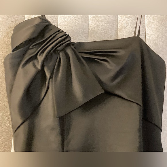 David Meister Black One Shoulder Dress - Picture 5 of 6